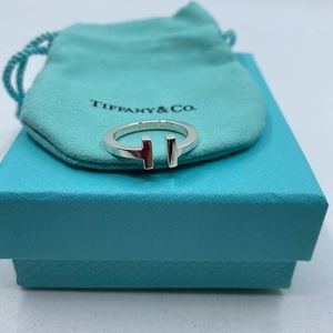 Tiffany & Co. Sterling Silver T Square Ring